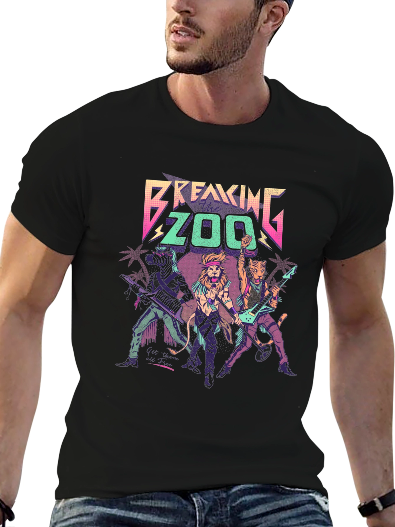 Breaking Zoo Black T-Shirt