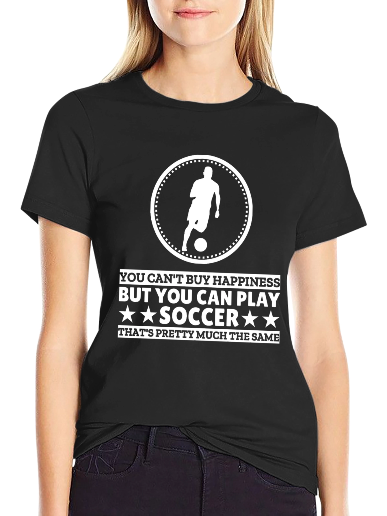 Soccer Player T-Shirt - Play Soccer Happiness