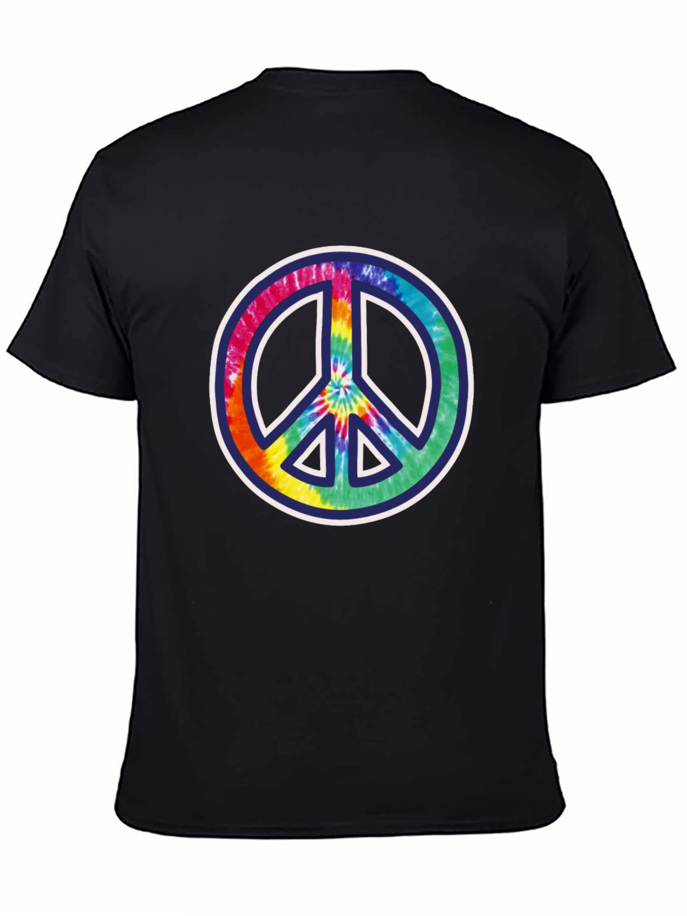 Peace Sign Tie-Dye Graphic Tee - Mens