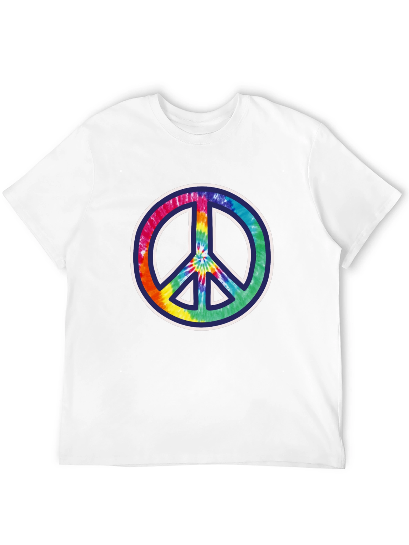 Peace Sign Tie-Dye Graphic Tee - Mens