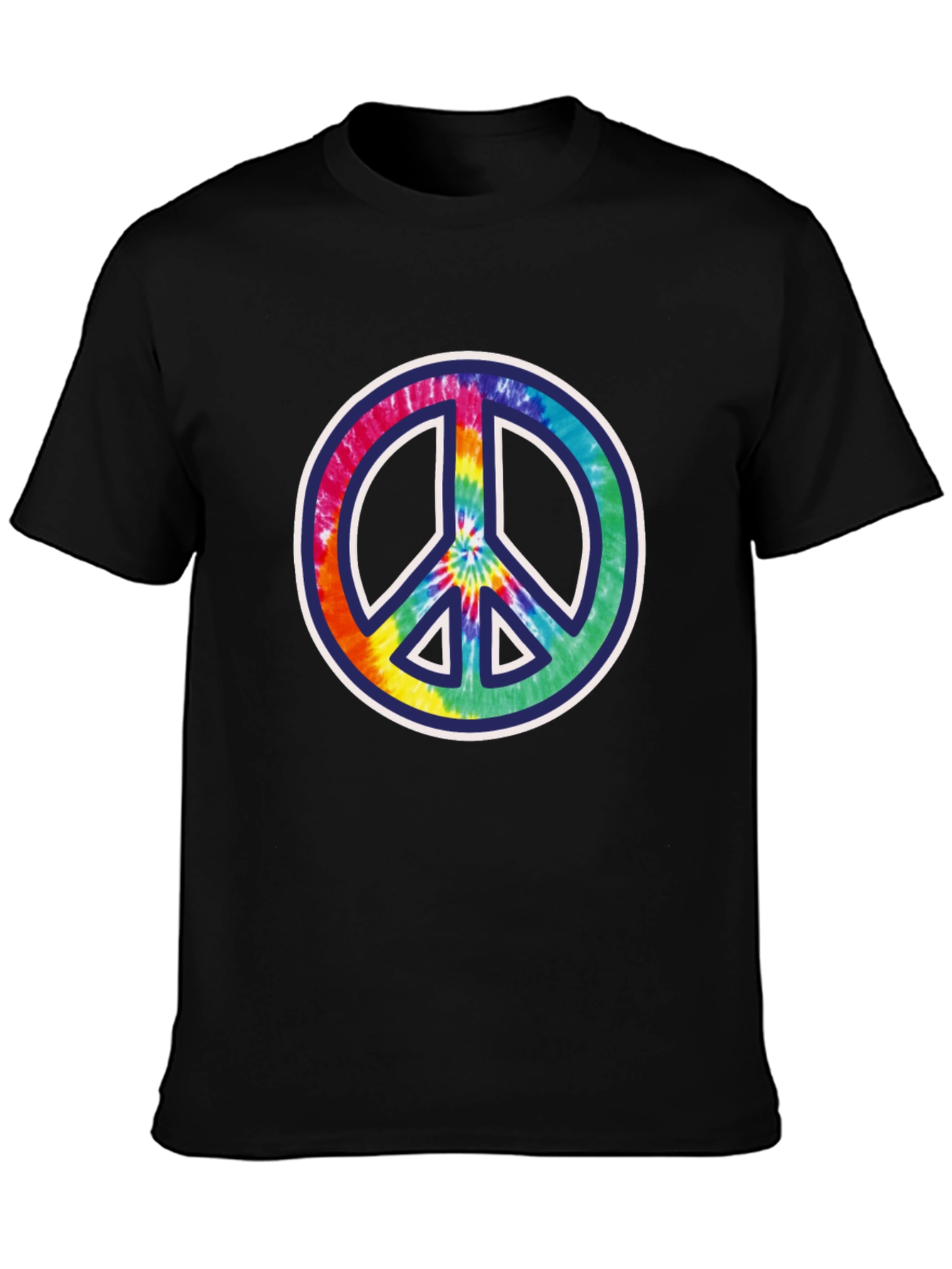 Peace Sign Tie-Dye Graphic Tee - Mens