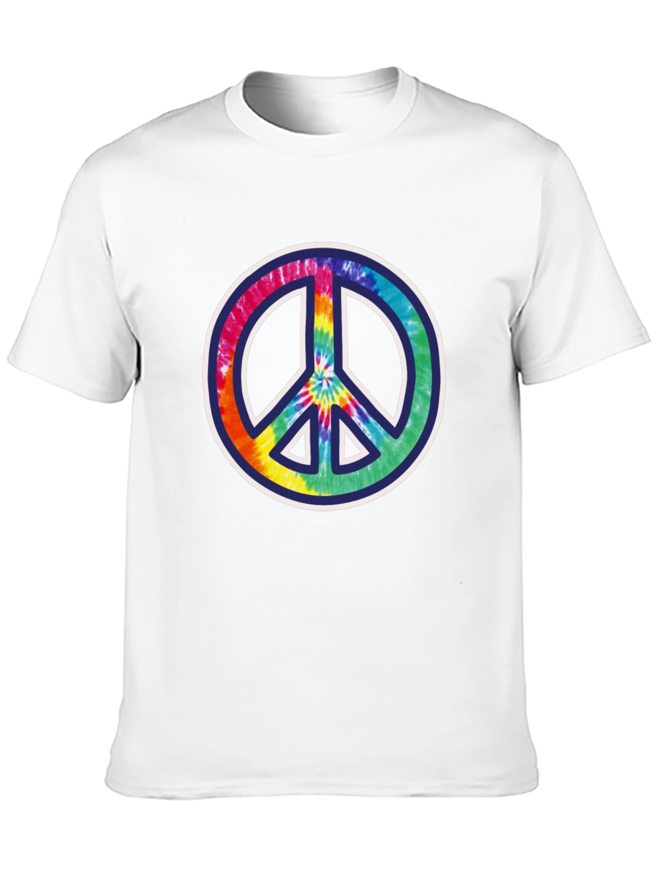 Peace Sign Tie-Dye Graphic Tee - Mens