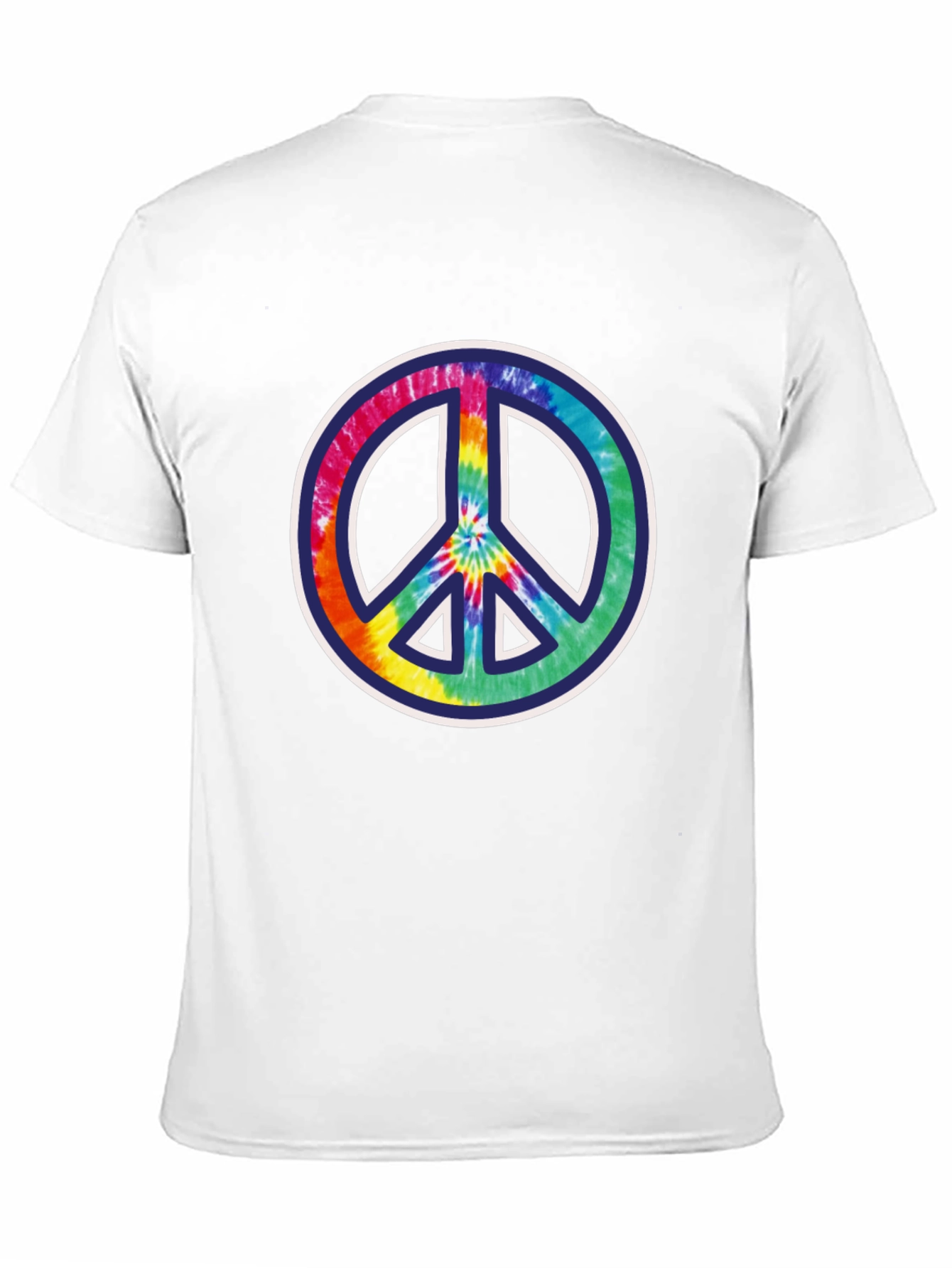 Peace Sign Tie-Dye Graphic Tee - Mens