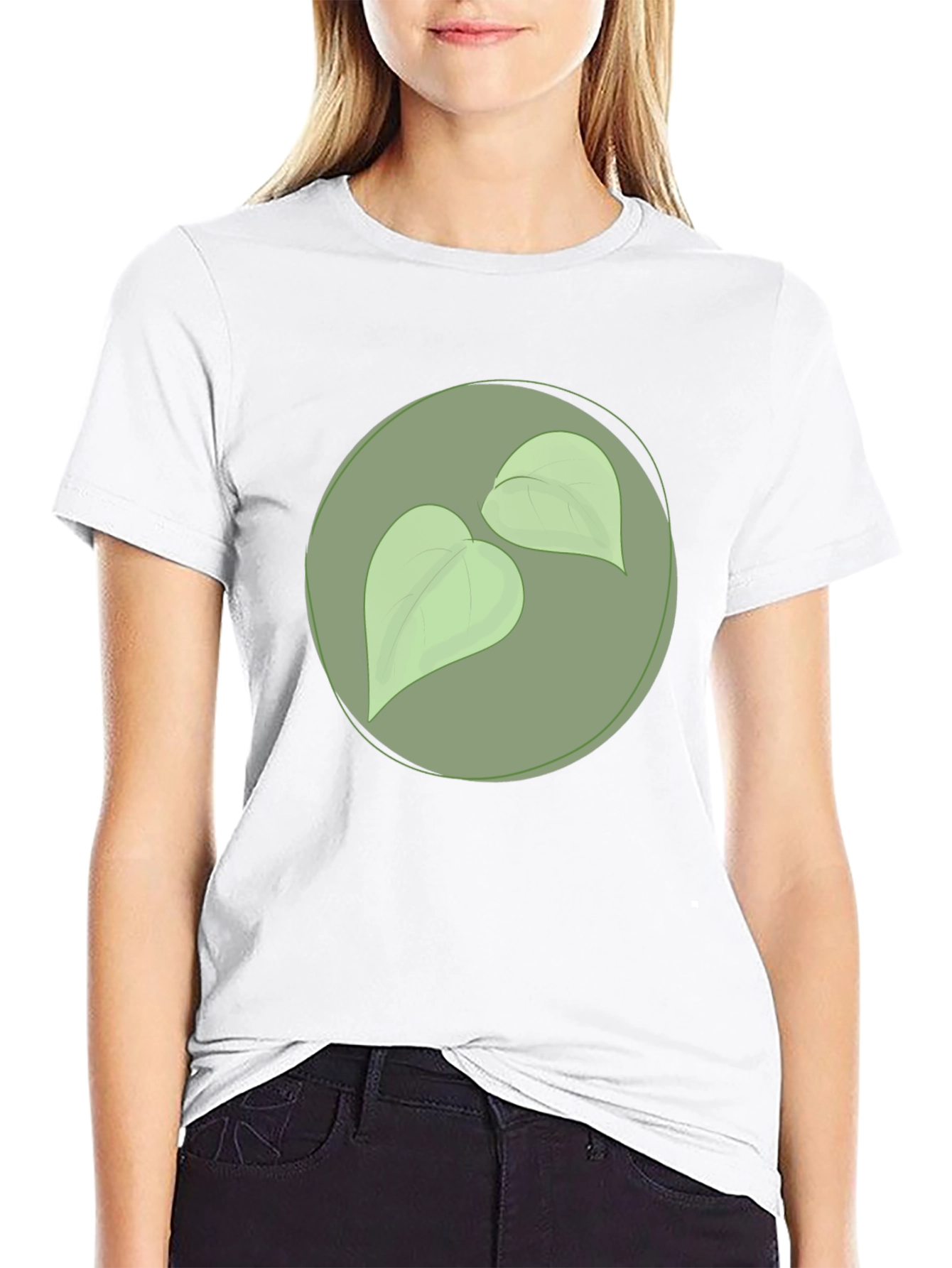 Nature Leaf Graphic Tee - Stylish Casual Comfort