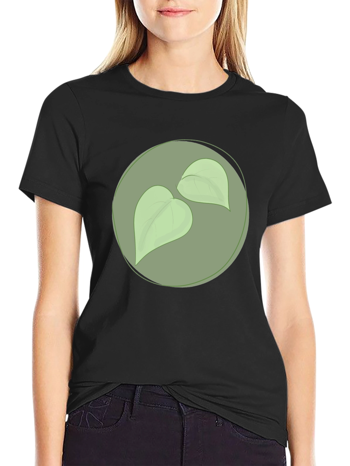 Nature Leaf Graphic Tee - Stylish Casual Comfort