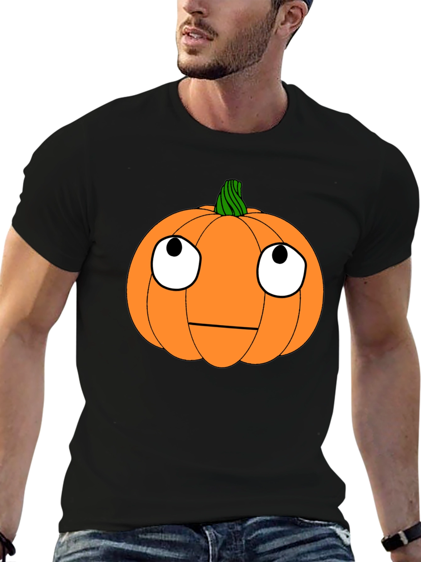 Funny Pumpkin Face Halloween T-Shirt