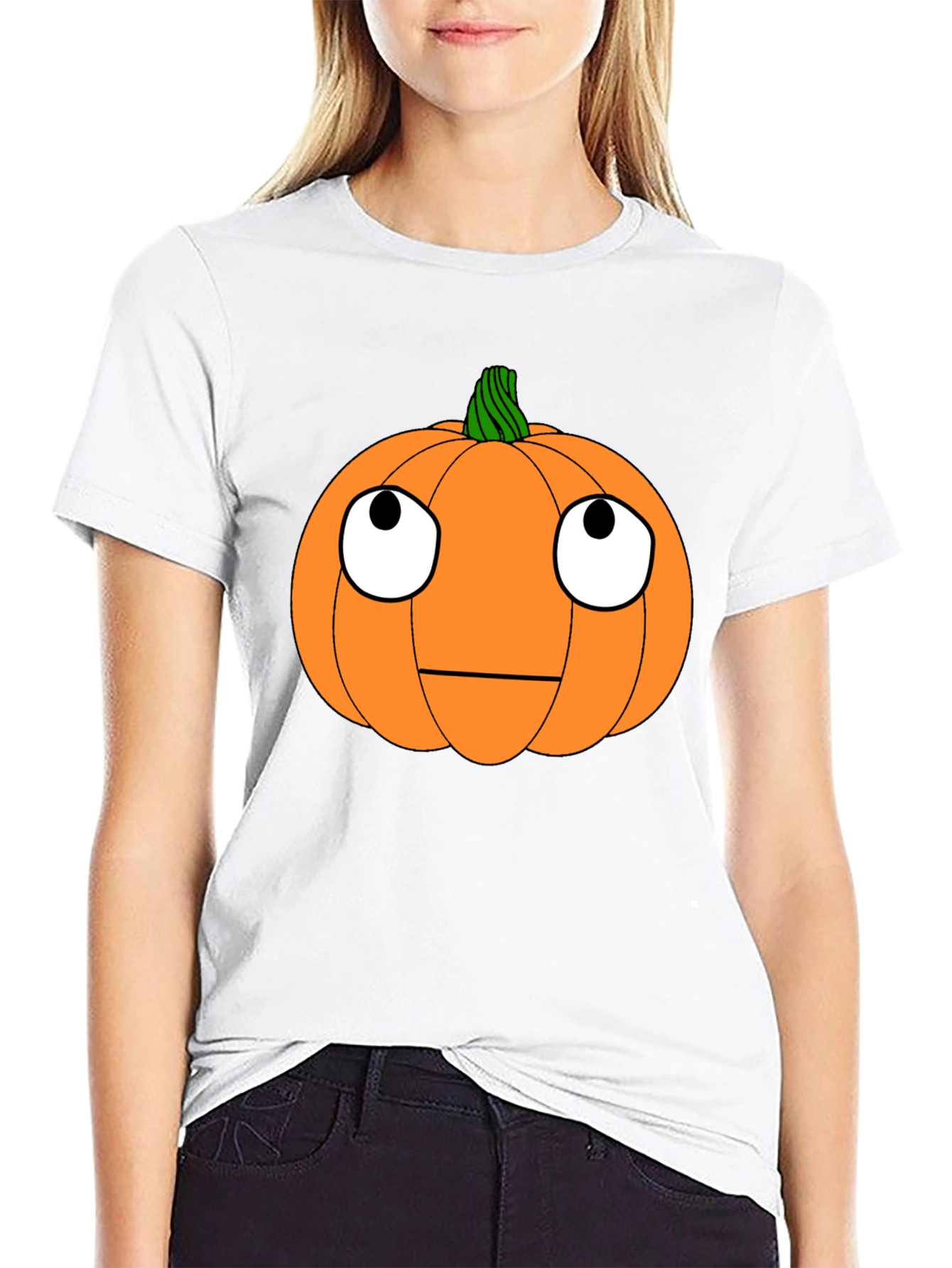Funny Pumpkin Face Halloween T-Shirt