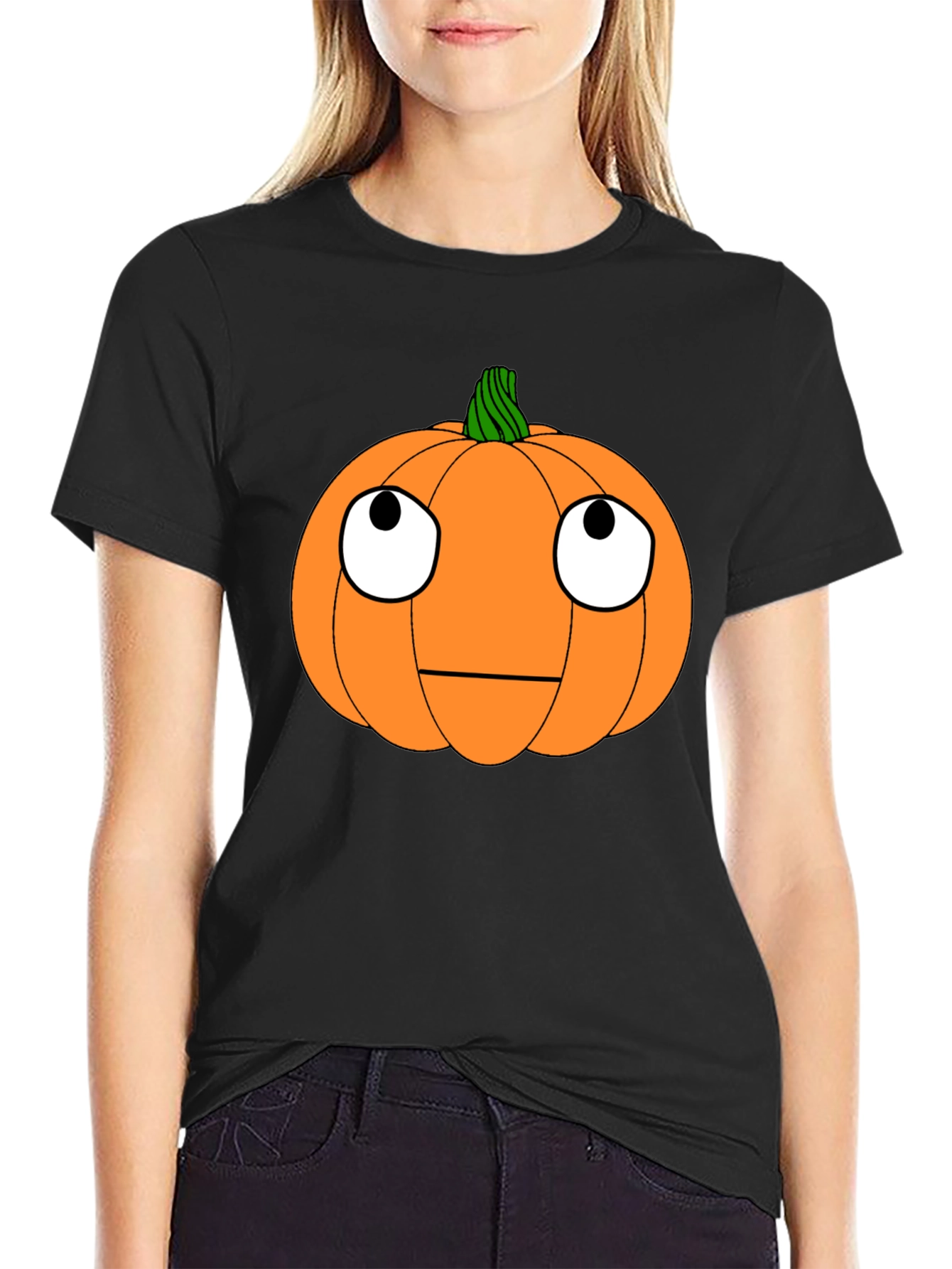 Funny Pumpkin Face Halloween T-Shirt