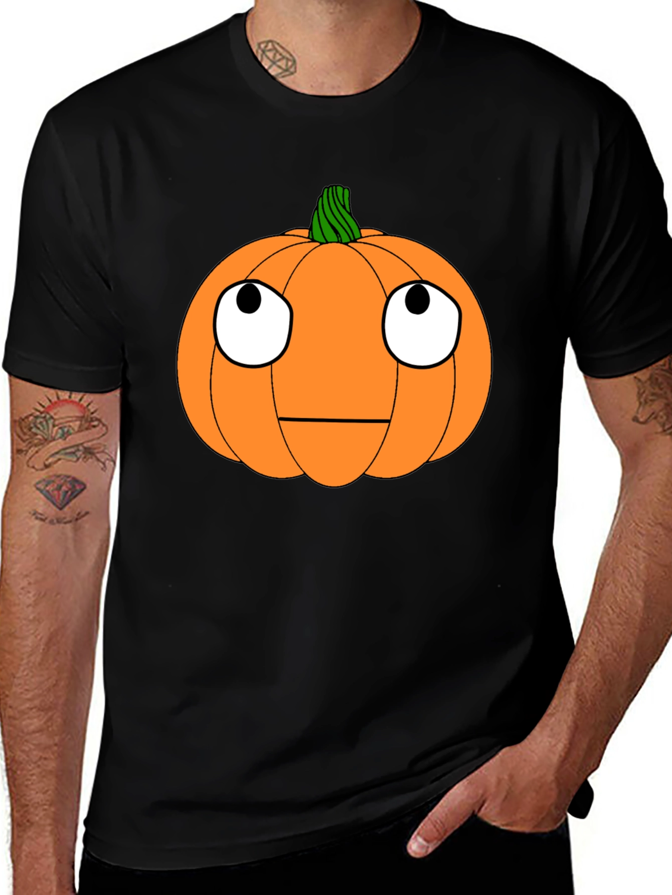 Funny Pumpkin Face Halloween T-Shirt