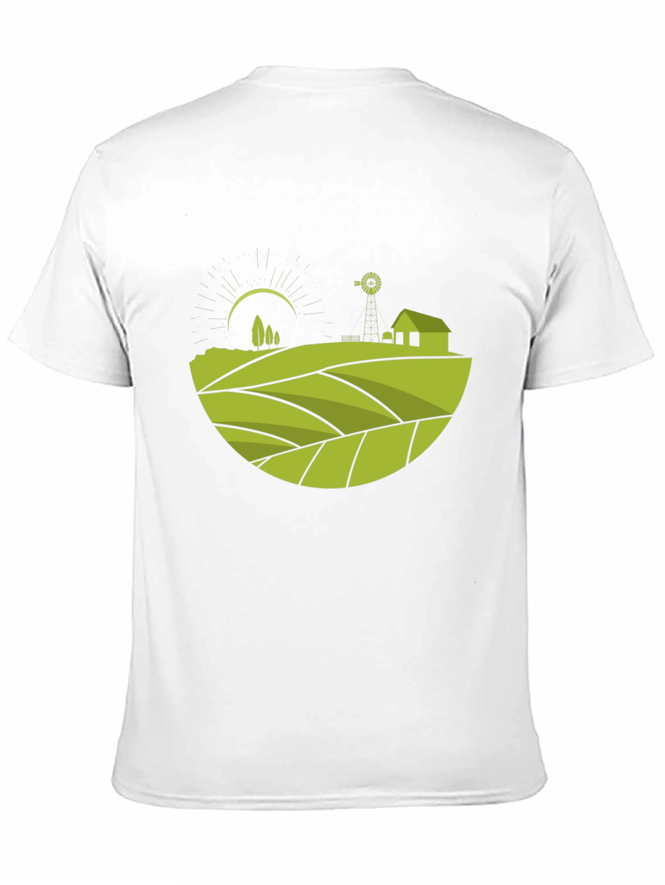 Rural Landscape Graphic Tee - Black