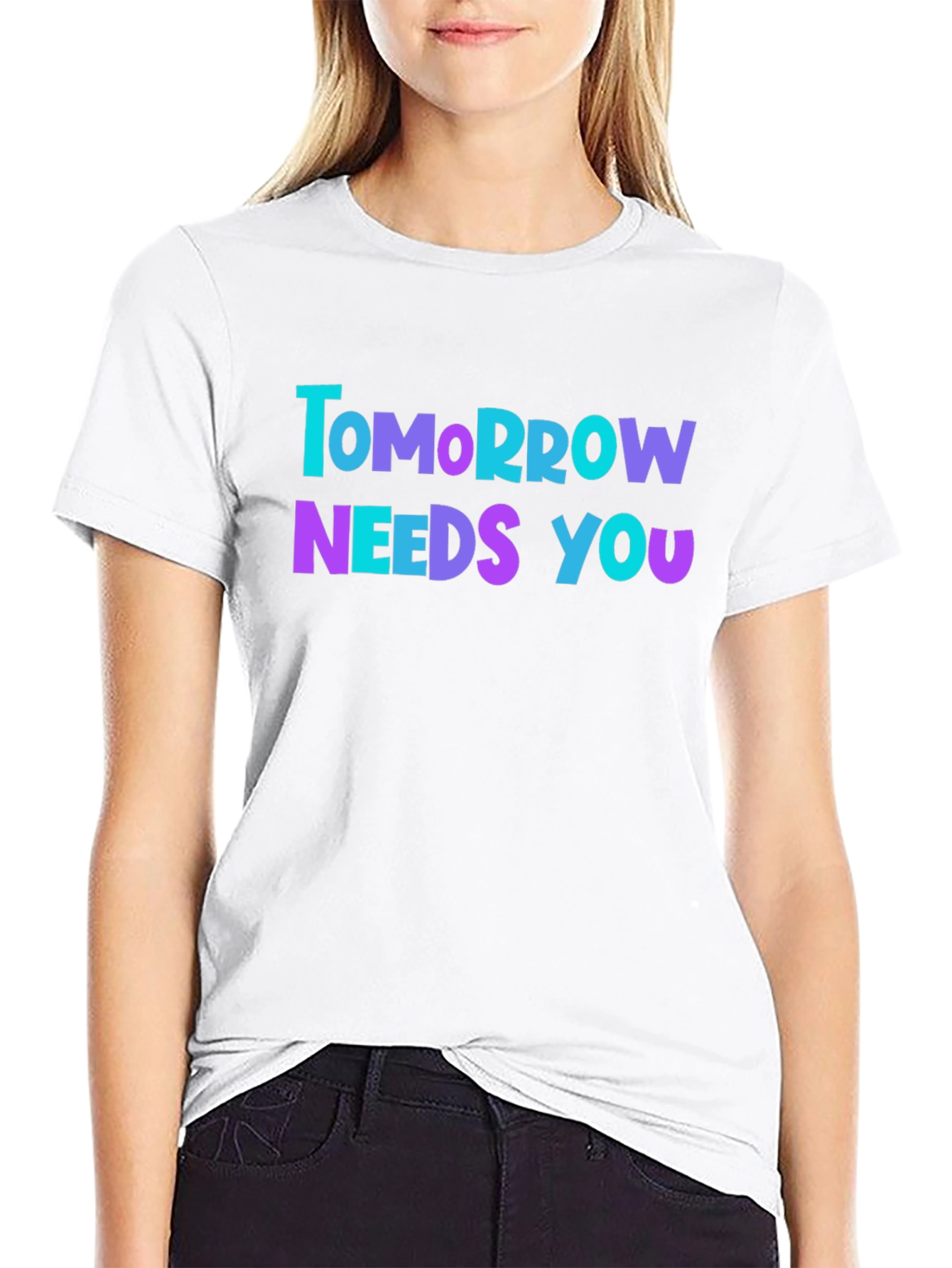 Tomorrow Needs You Graphic Tee - Black