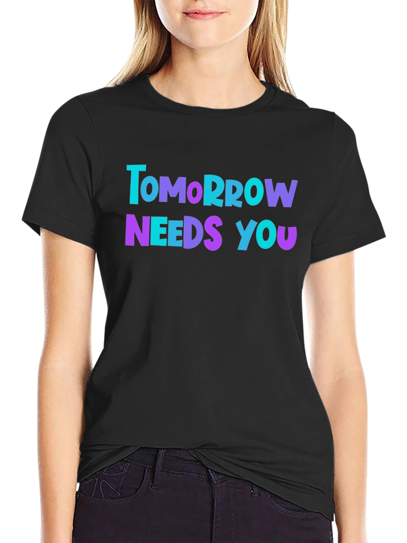 Tomorrow Needs You Graphic Tee - Black