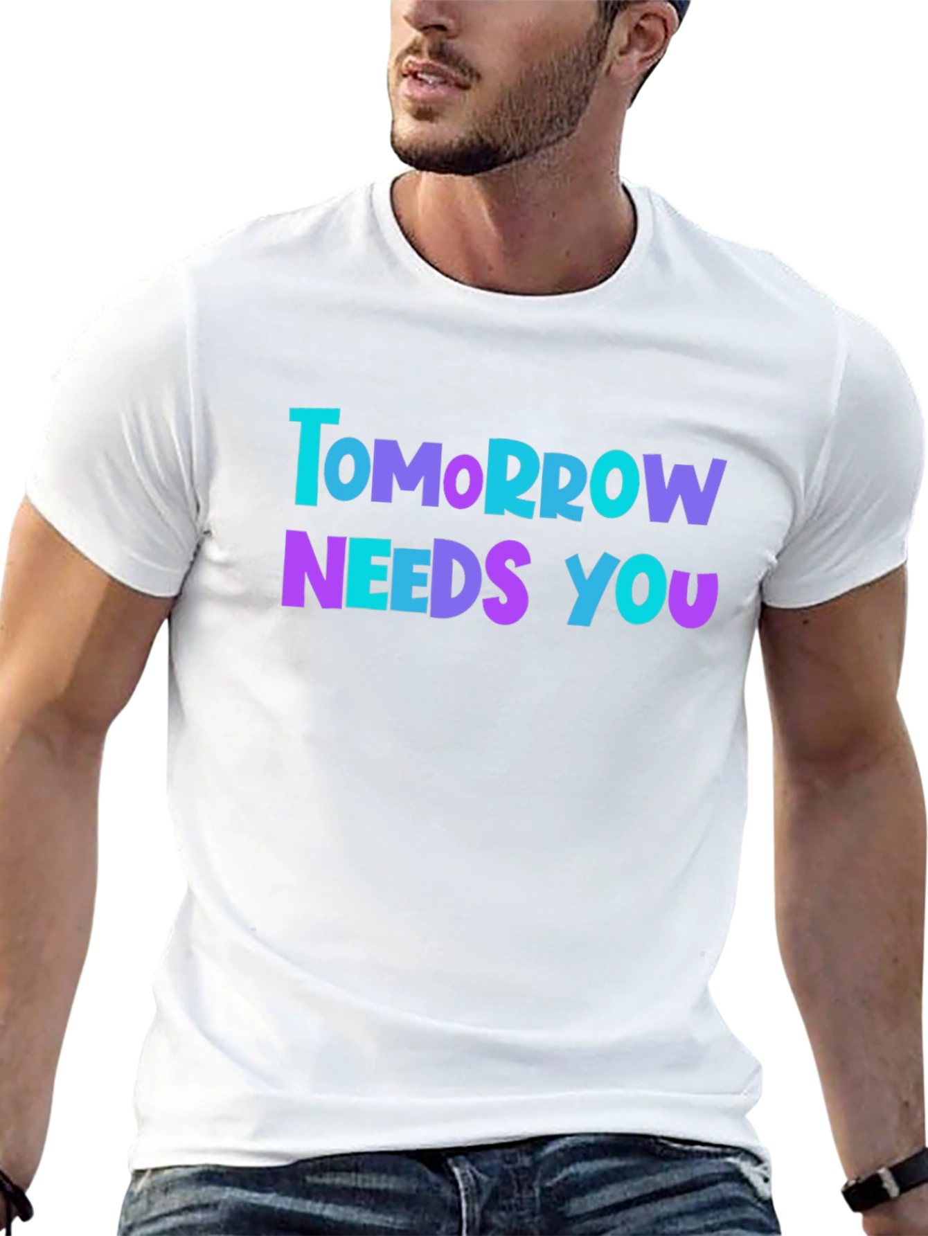 Tomorrow Needs You Graphic Tee - Black