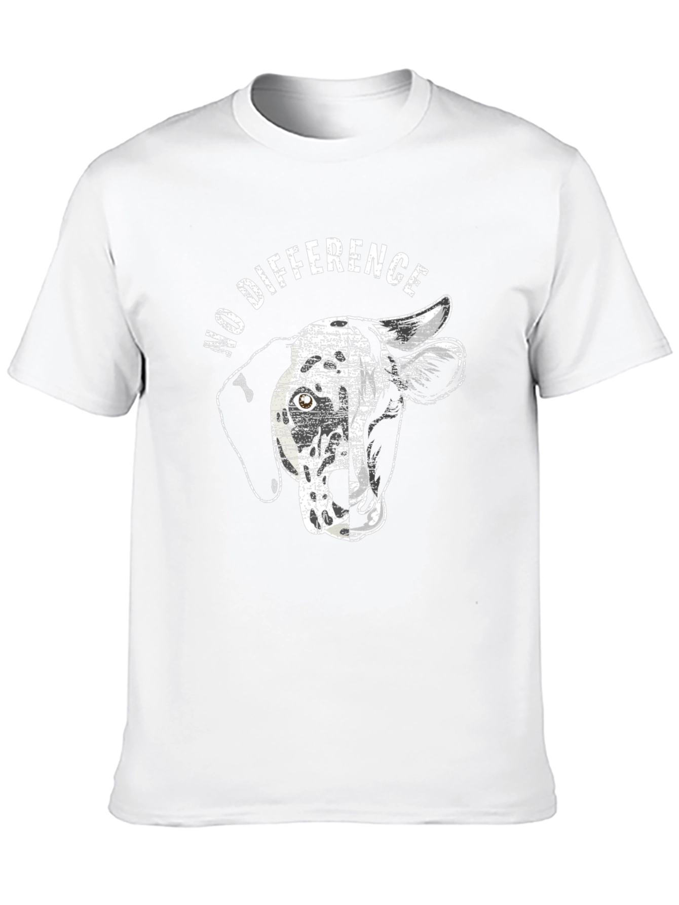 No Difference Dog Cow Animal Lover Unisex T-Shirt