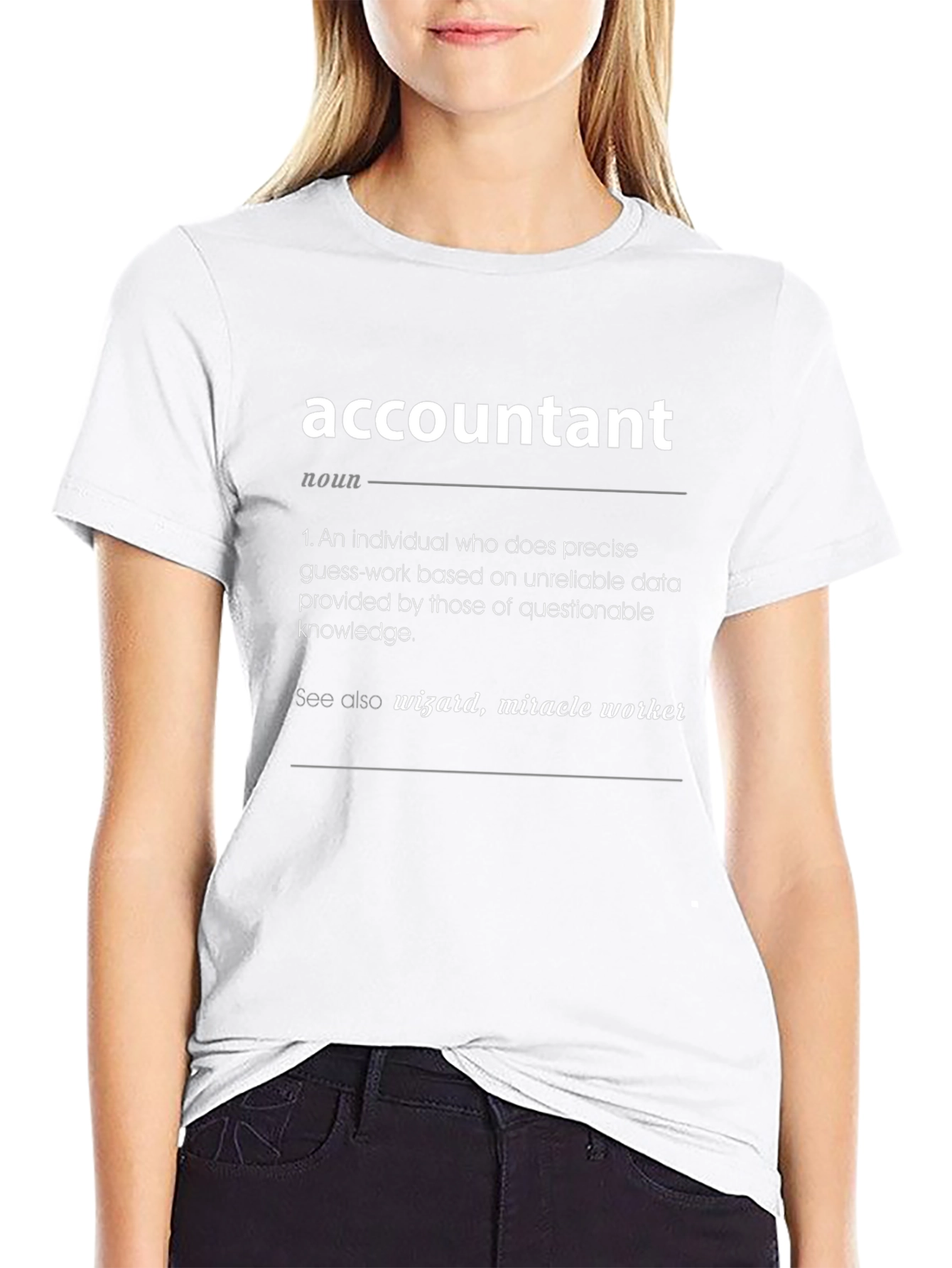 Accountant Definition Black T-Shirt