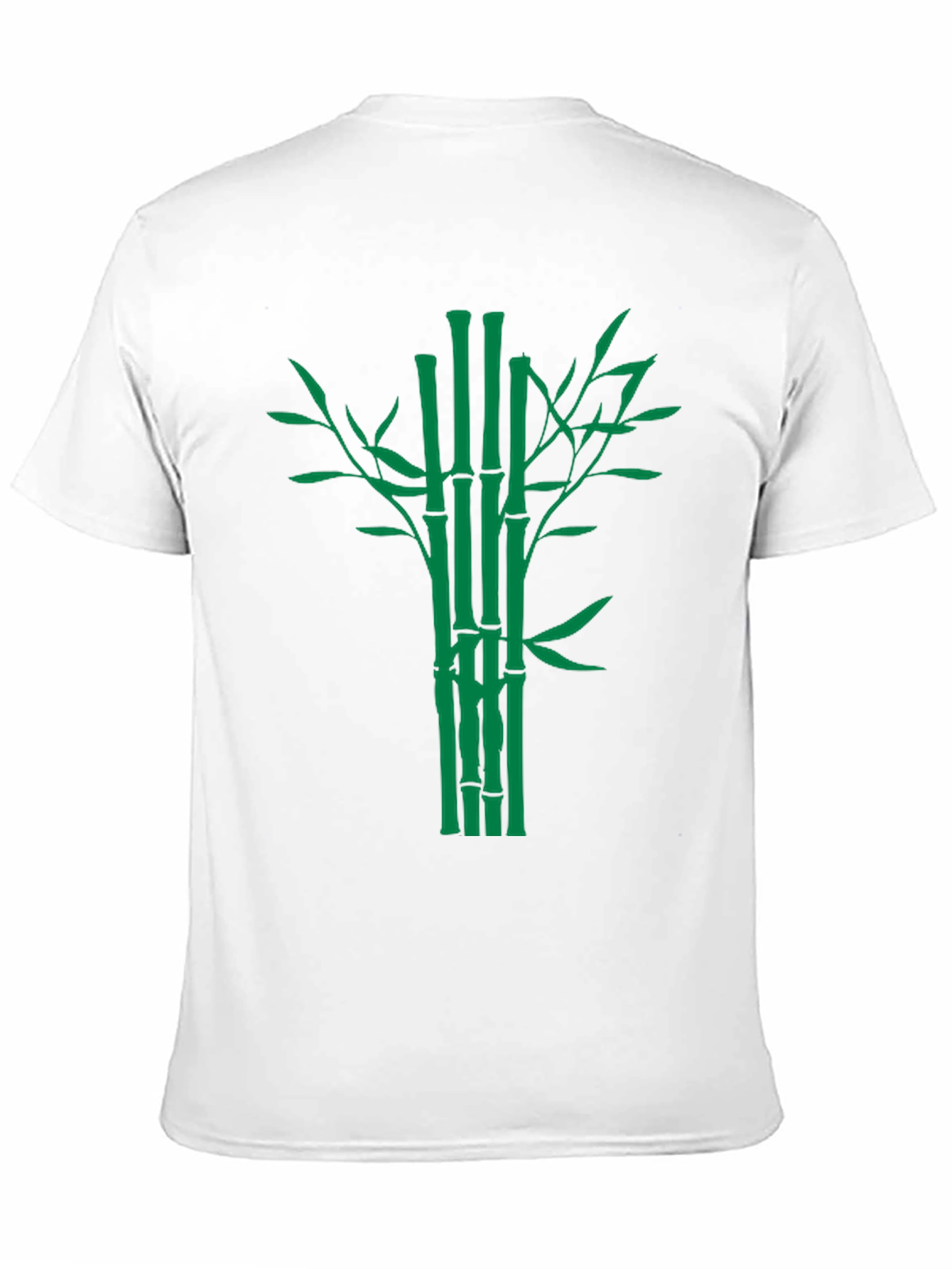 Bamboo Graphic Tee - Classic Black Cotton T-Shirt