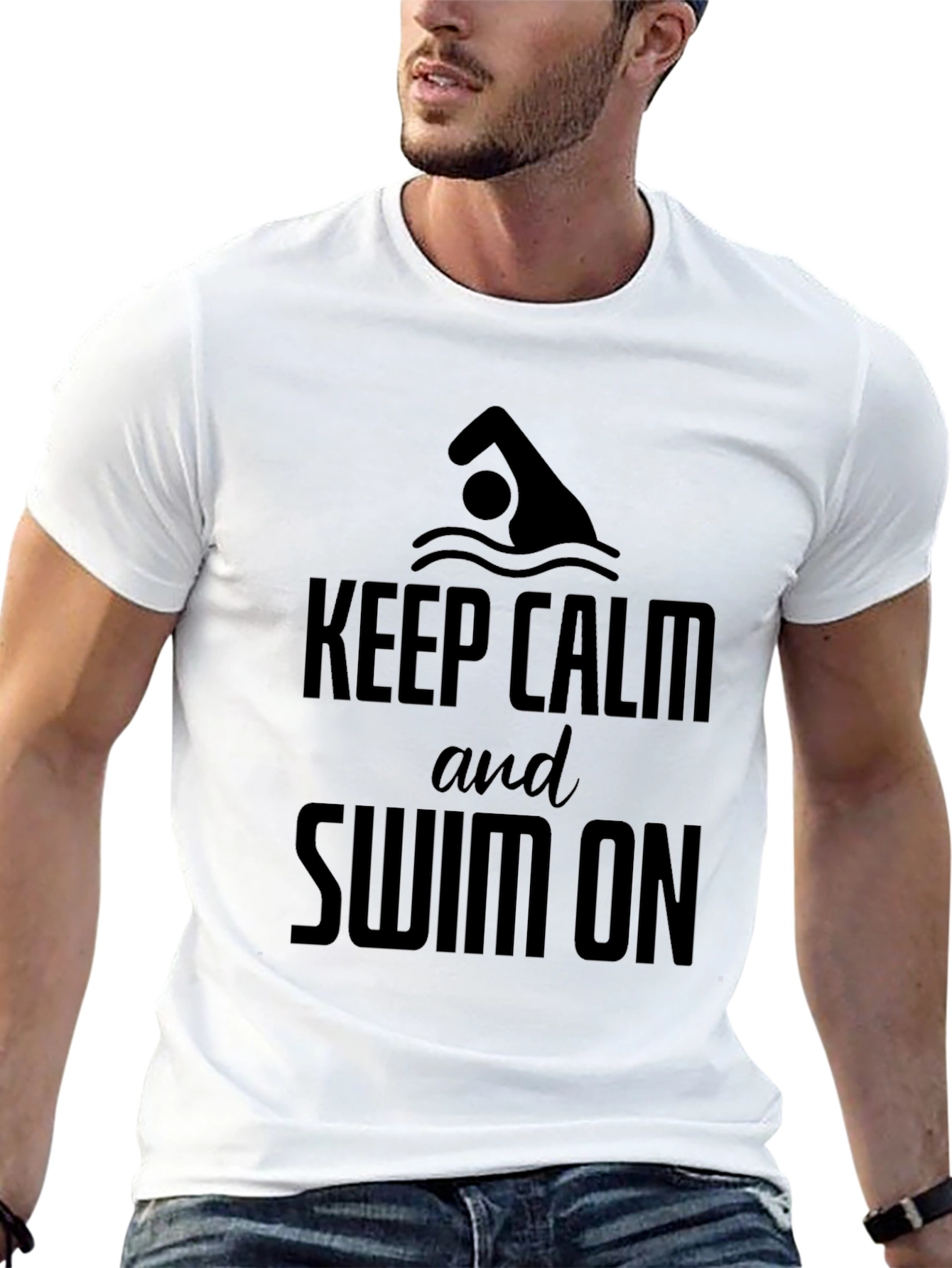 Keep Calm and Swim On T-Shirt