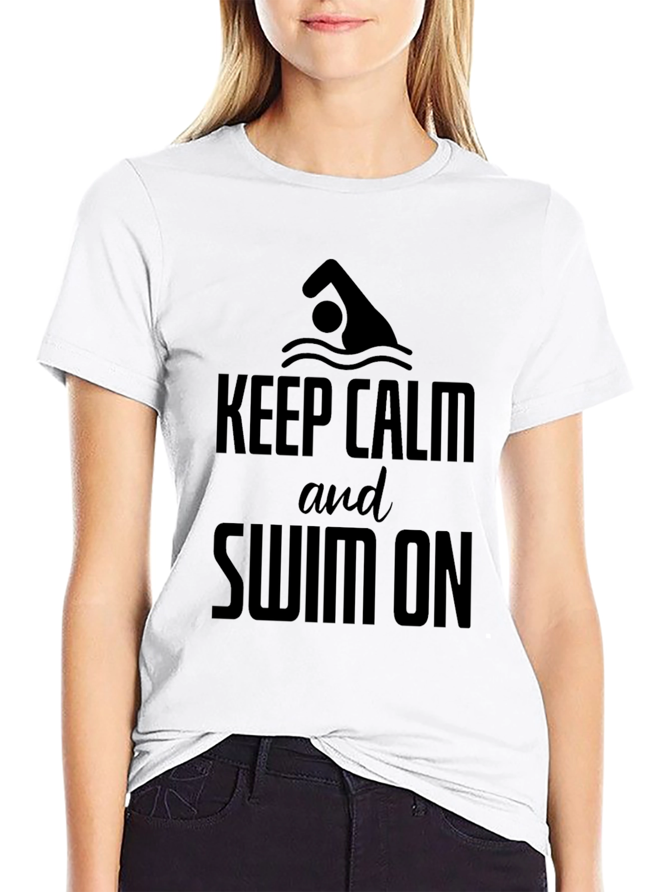 Keep Calm and Swim On T-Shirt