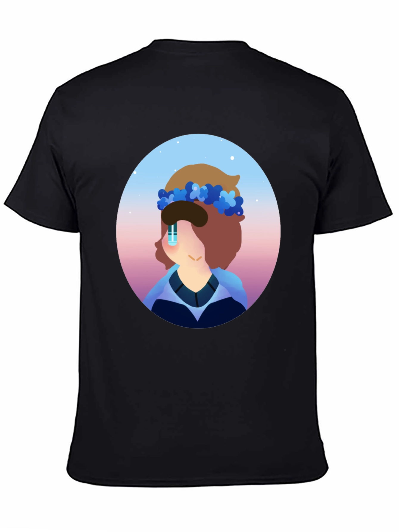 Floral Crown Cartoon T-Shirt