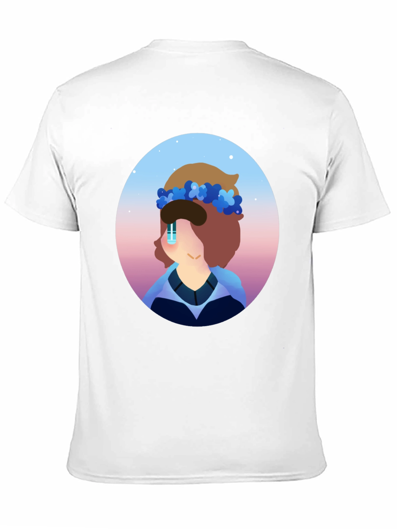 Floral Crown Cartoon T-Shirt