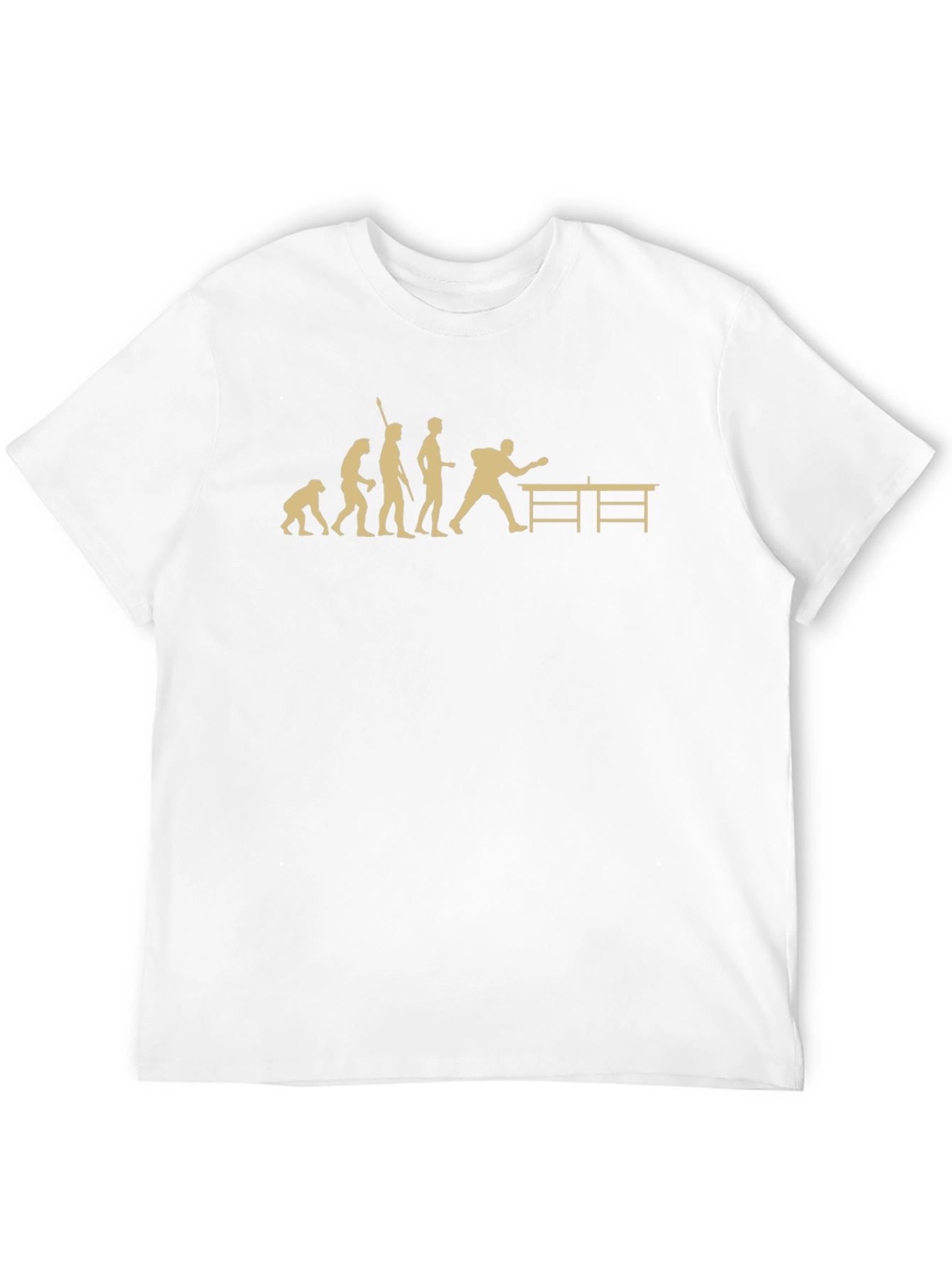 Evolution of Ping Pong Black T-Shirt