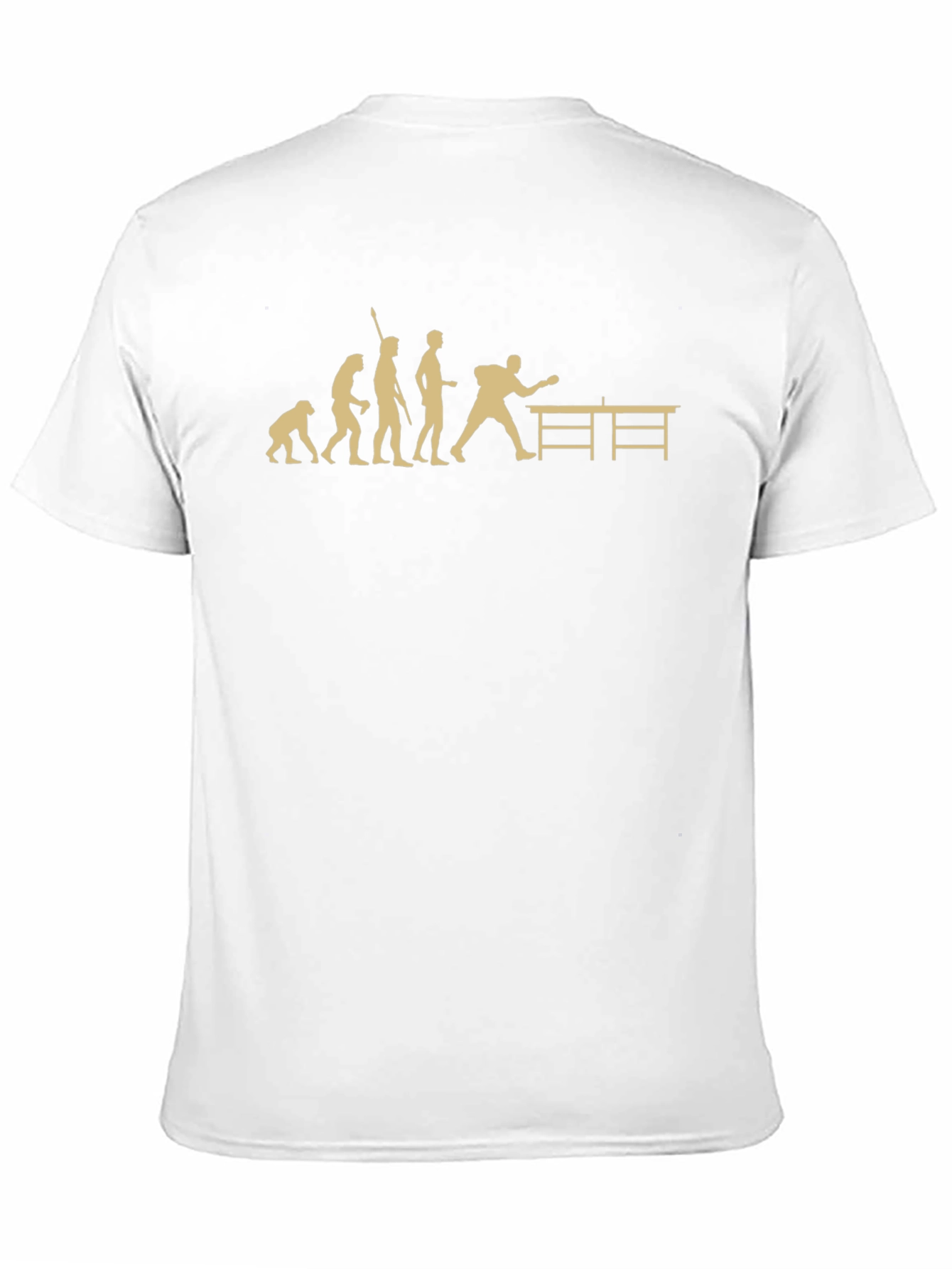 Evolution of Ping Pong Black T-Shirt