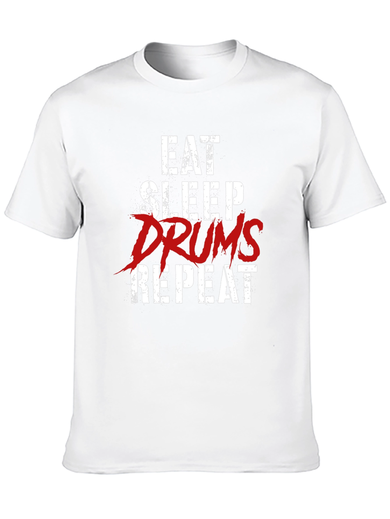 Eat Sleep Drums Repeat Graphic T-Shirt