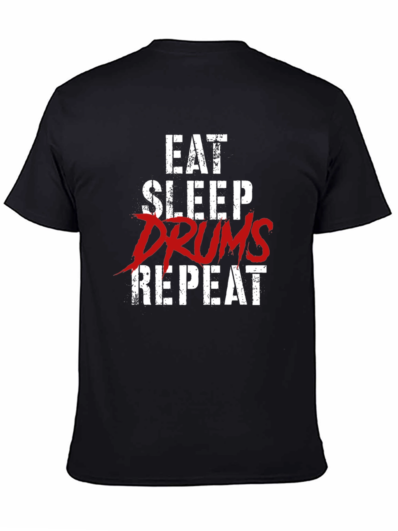 Eat Sleep Drums Repeat Graphic T-Shirt