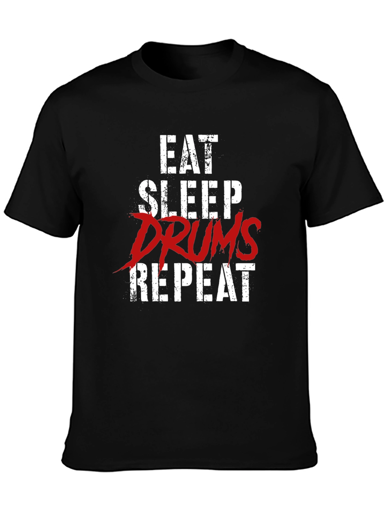 Eat Sleep Drums Repeat Graphic T-Shirt