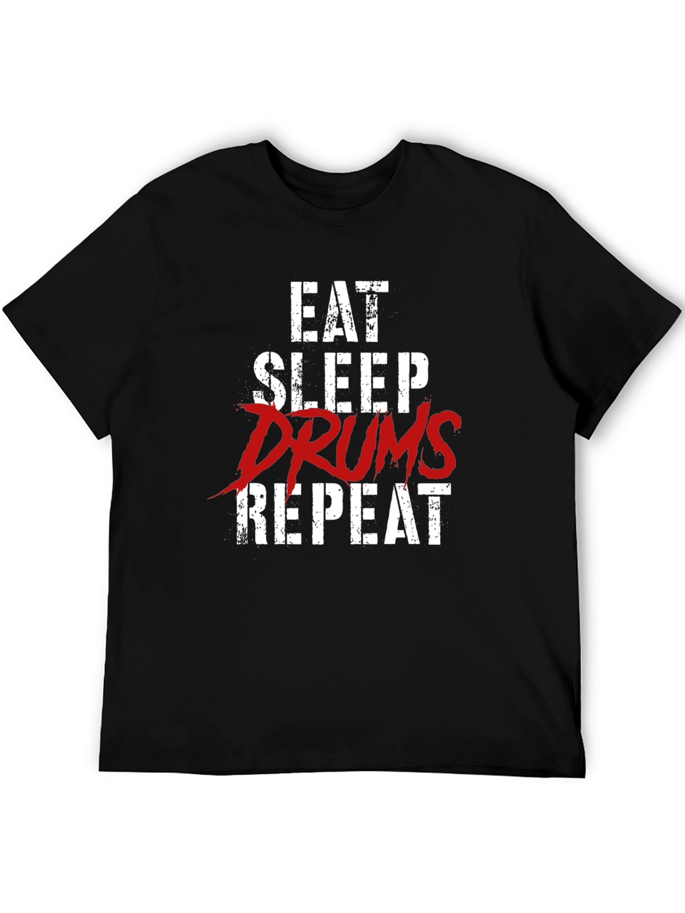 Eat Sleep Drums Repeat Graphic T-Shirt