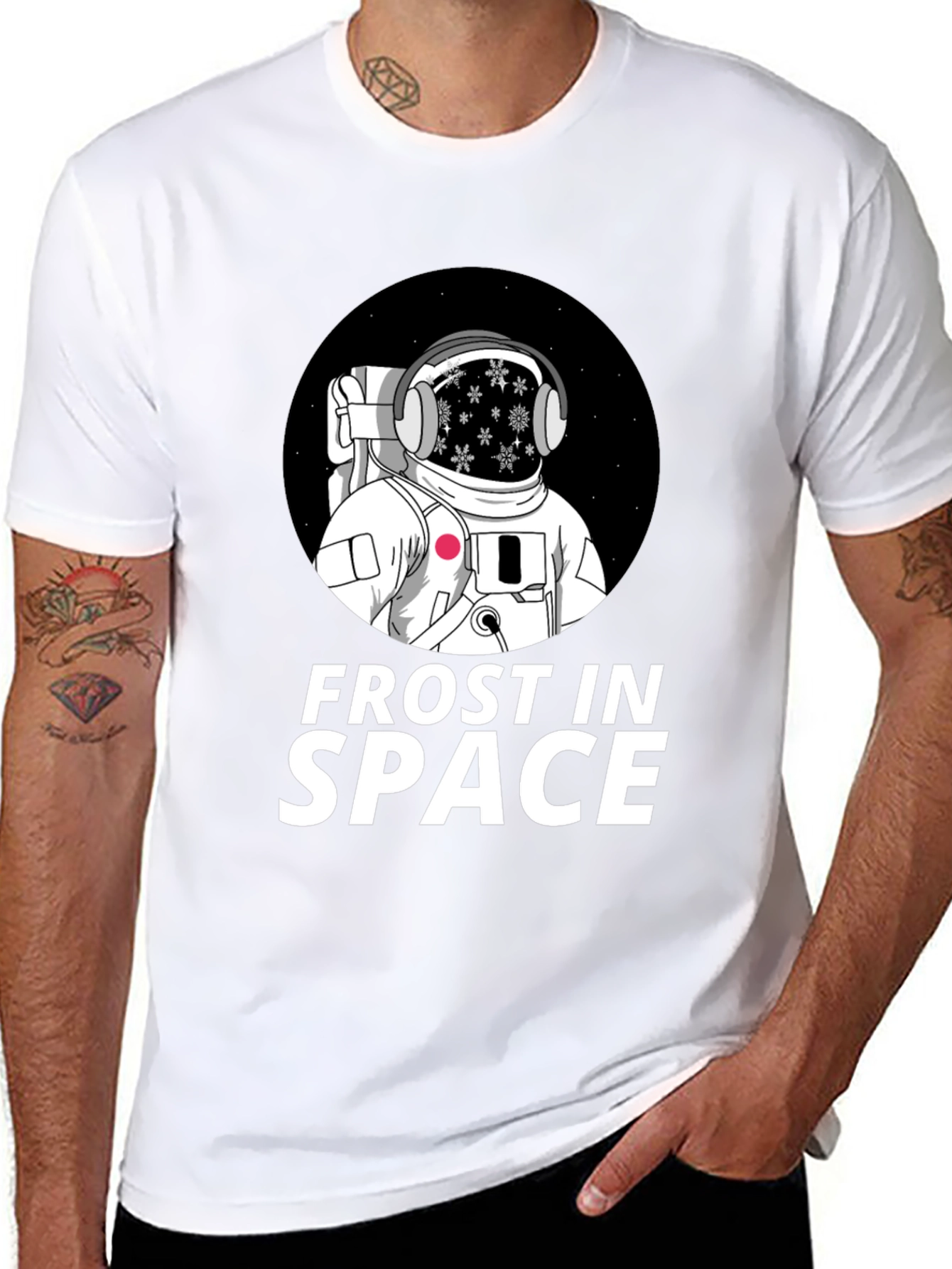 Frost in Space Black T-Shirt