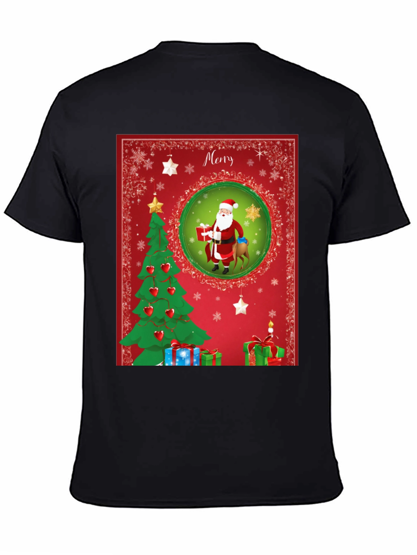 Festive Christmas Santa T-Shirt - Holiday Cheer