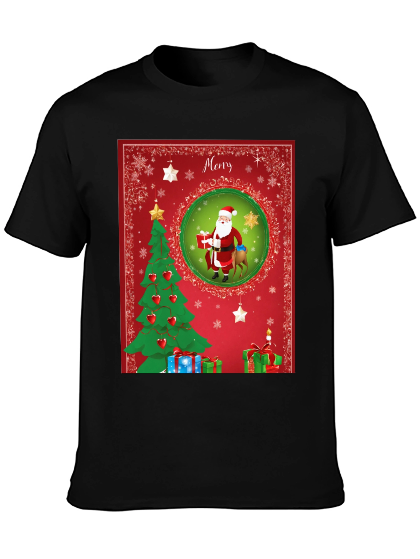 Festive Christmas Santa T-Shirt - Holiday Cheer