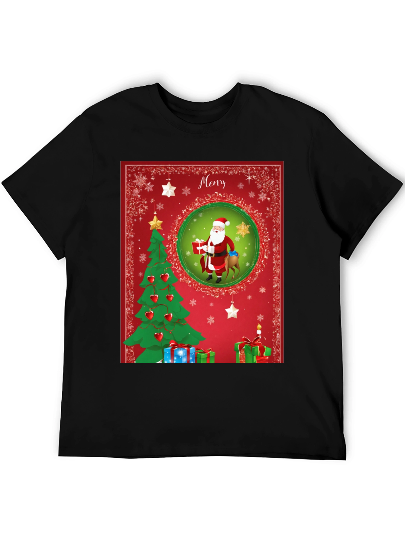 Festive Christmas Santa T-Shirt - Holiday Cheer