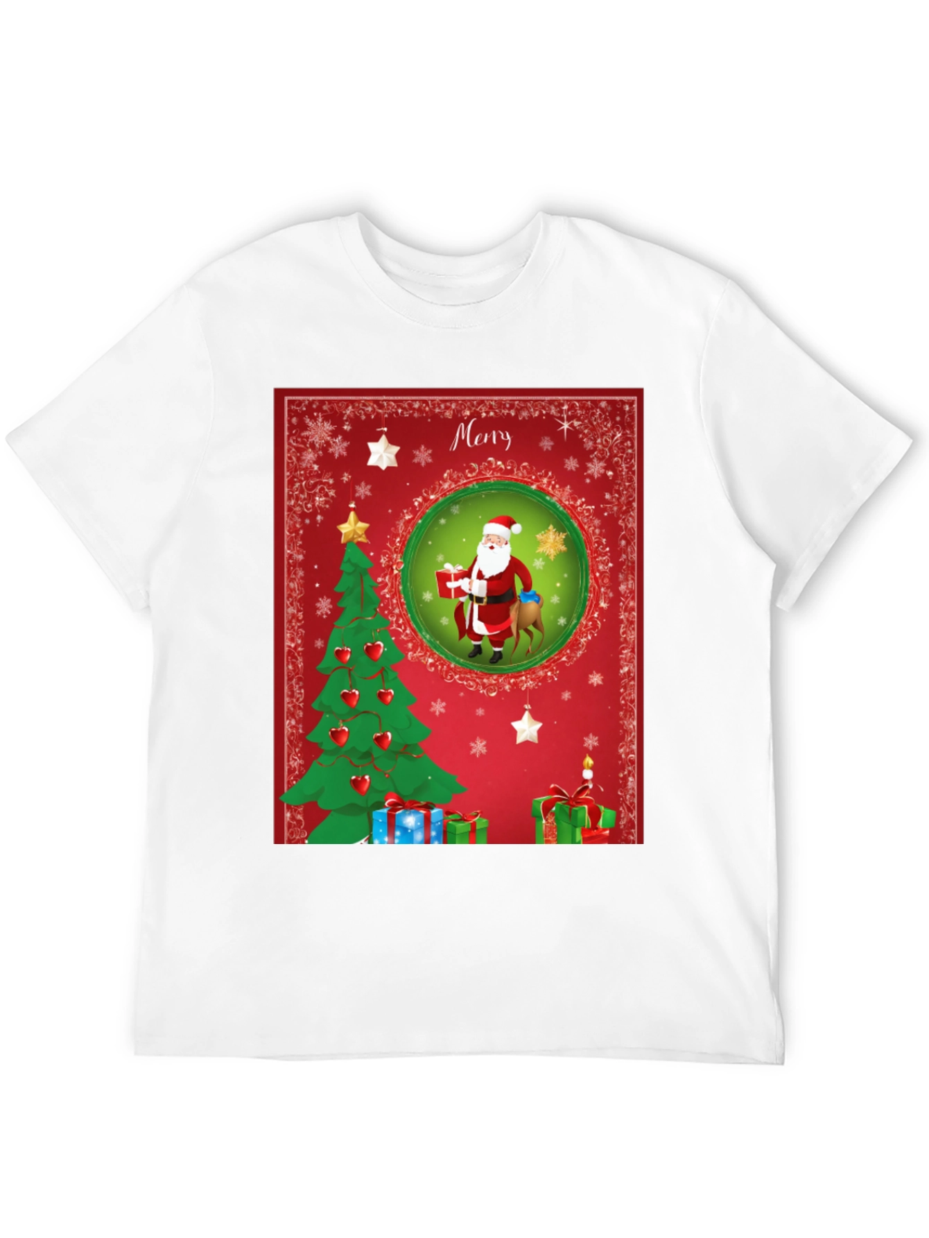 Festive Christmas Santa T-Shirt - Holiday Cheer