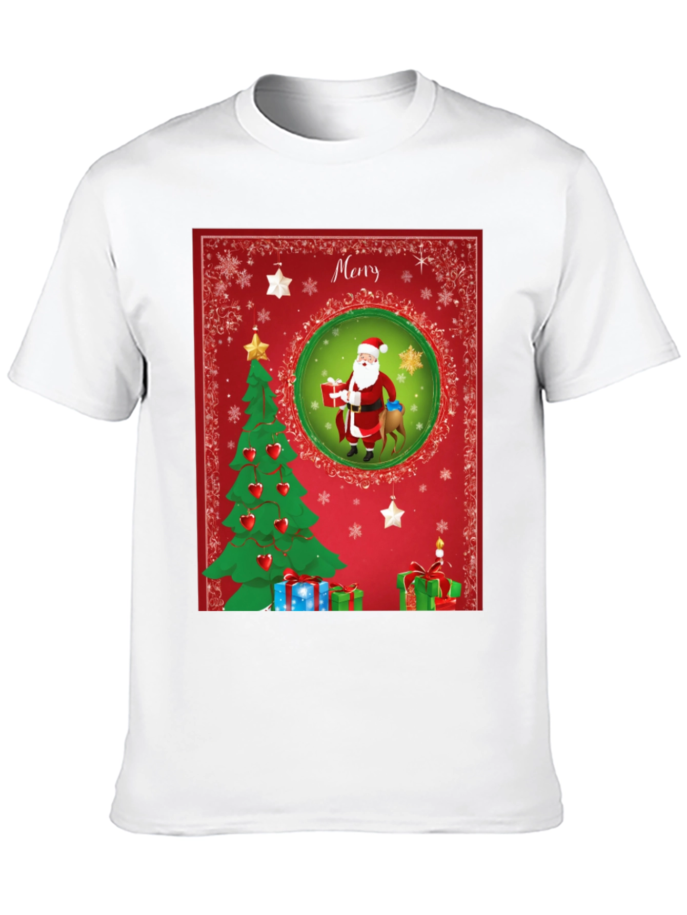 Festive Christmas Santa T-Shirt - Holiday Cheer