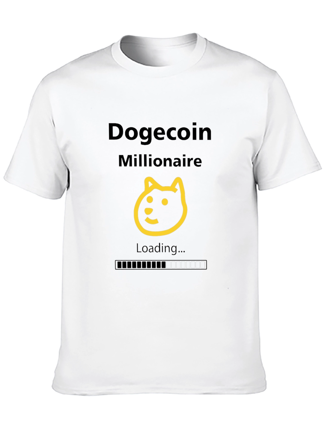 Dogecoin Millionaire Black T-Shirt - Crypto Humor