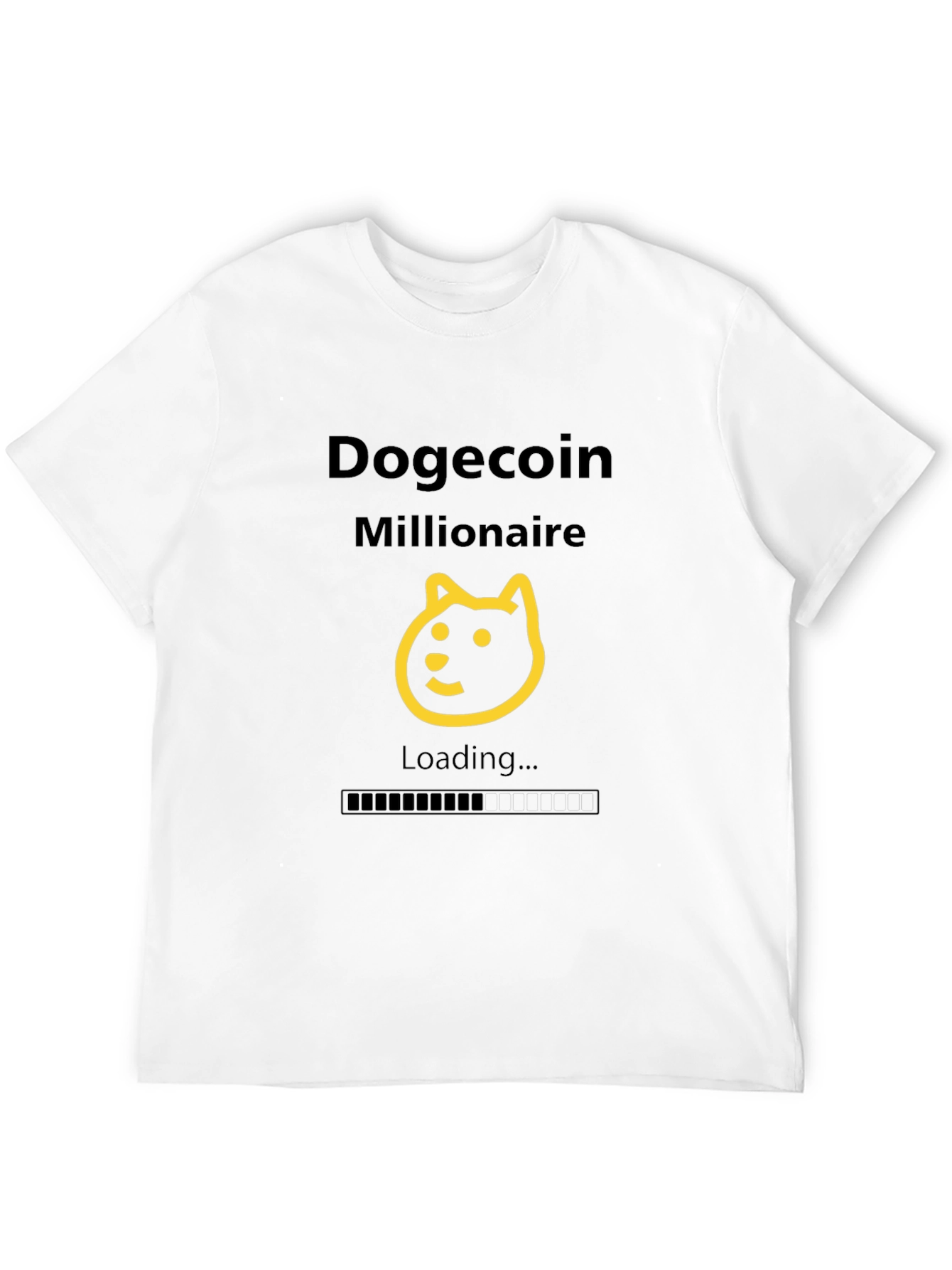 Dogecoin Millionaire Black T-Shirt - Crypto Humor