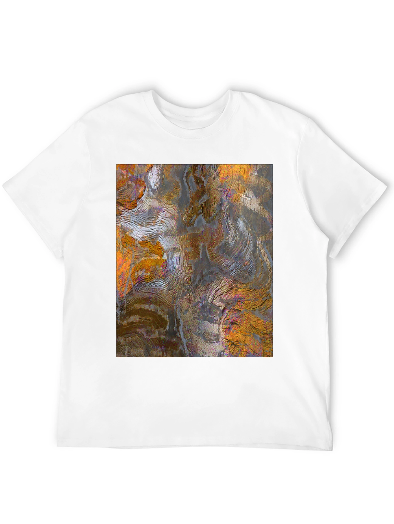 Abstract Art Print Black Tee