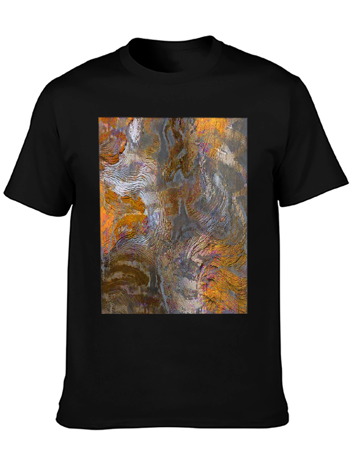 Abstract Art Print Black Tee