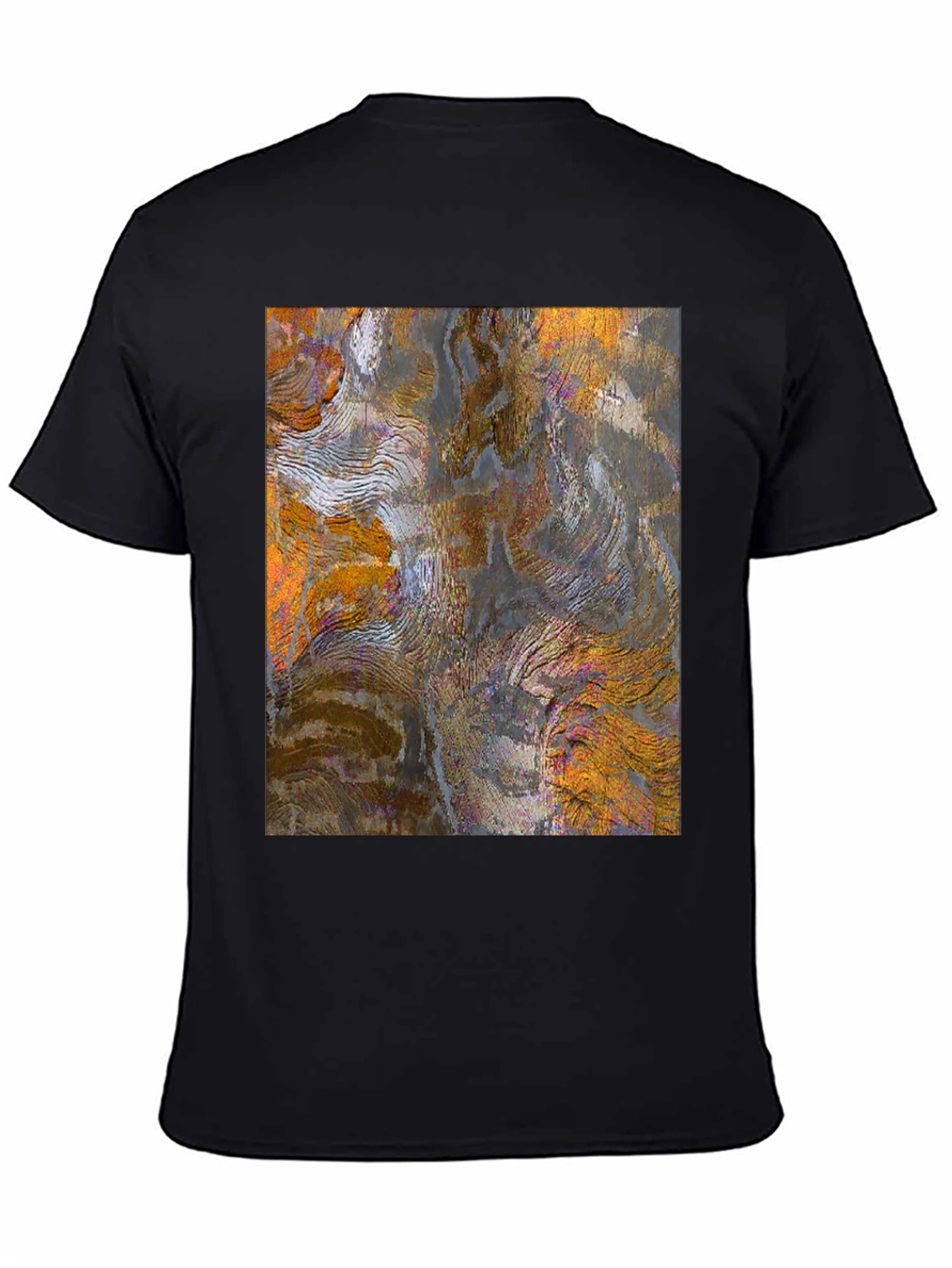 Abstract Art Print Black Tee