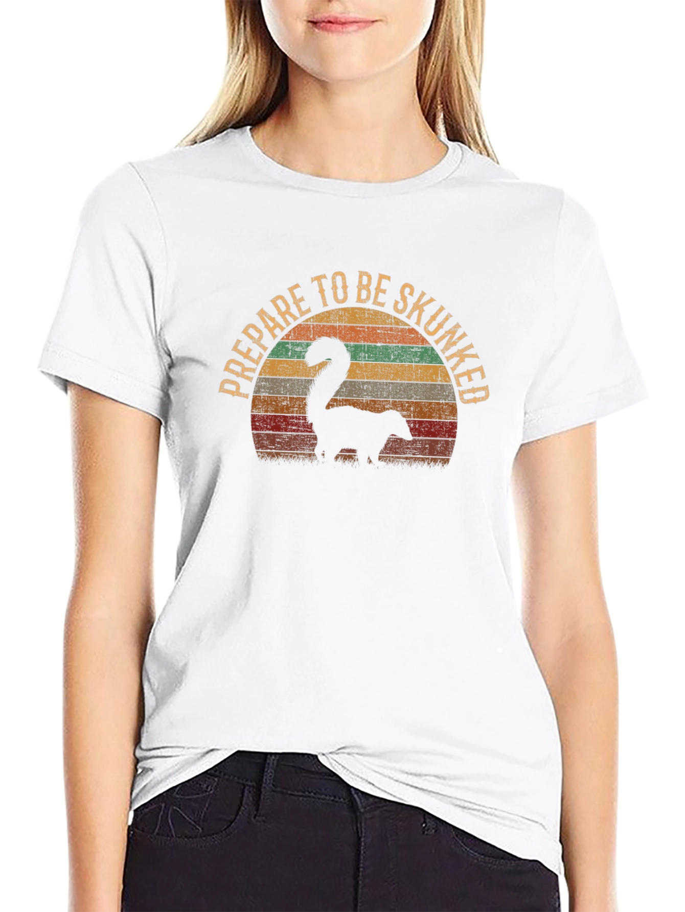 Prepare to Be Skunked Retro Graphic Tee