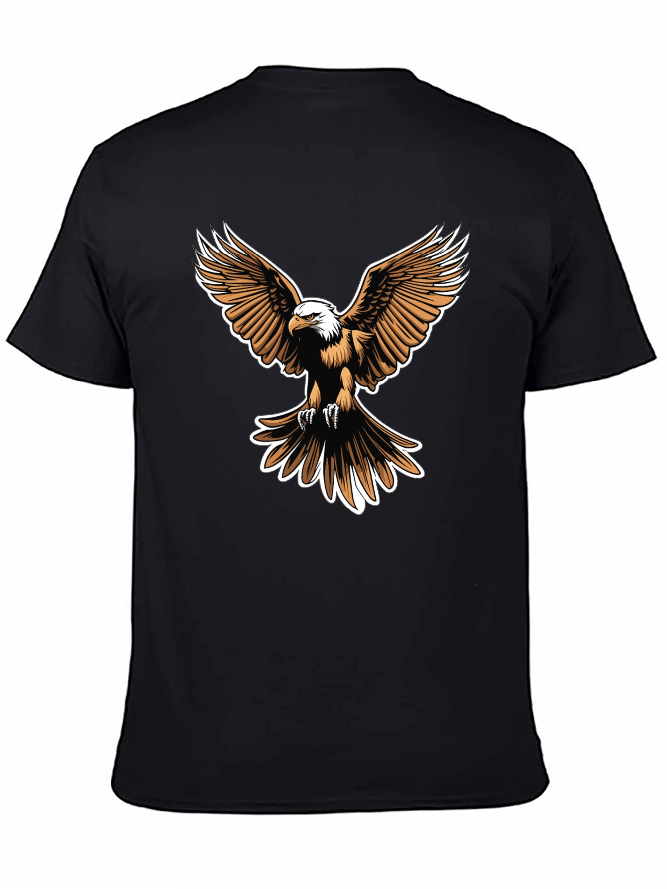 Bald Eagle Graphic Tee - Mens Black T-Shirt