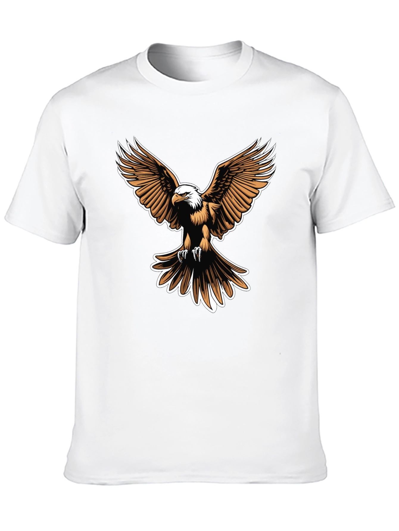 Bald Eagle Graphic Tee - Mens Black T-Shirt