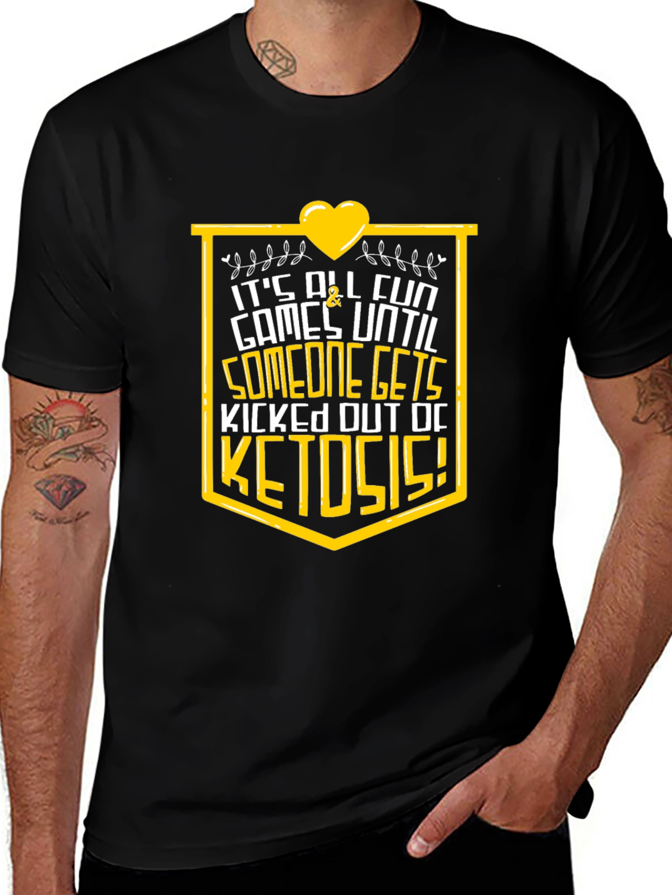 Keto Diet T-Shirt - Its All Fun Graphic Tee