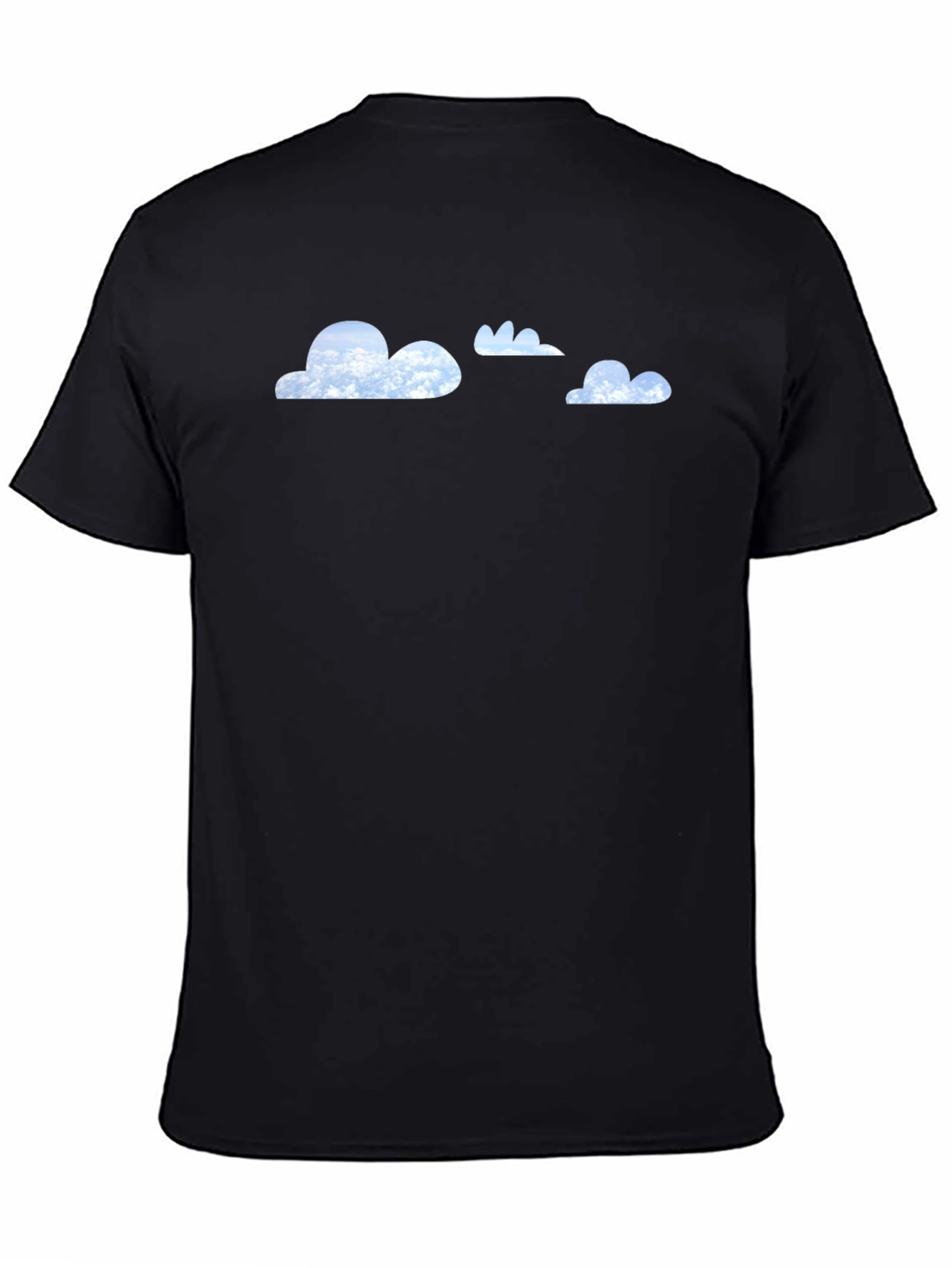 Cloud Print Black T-Shirt