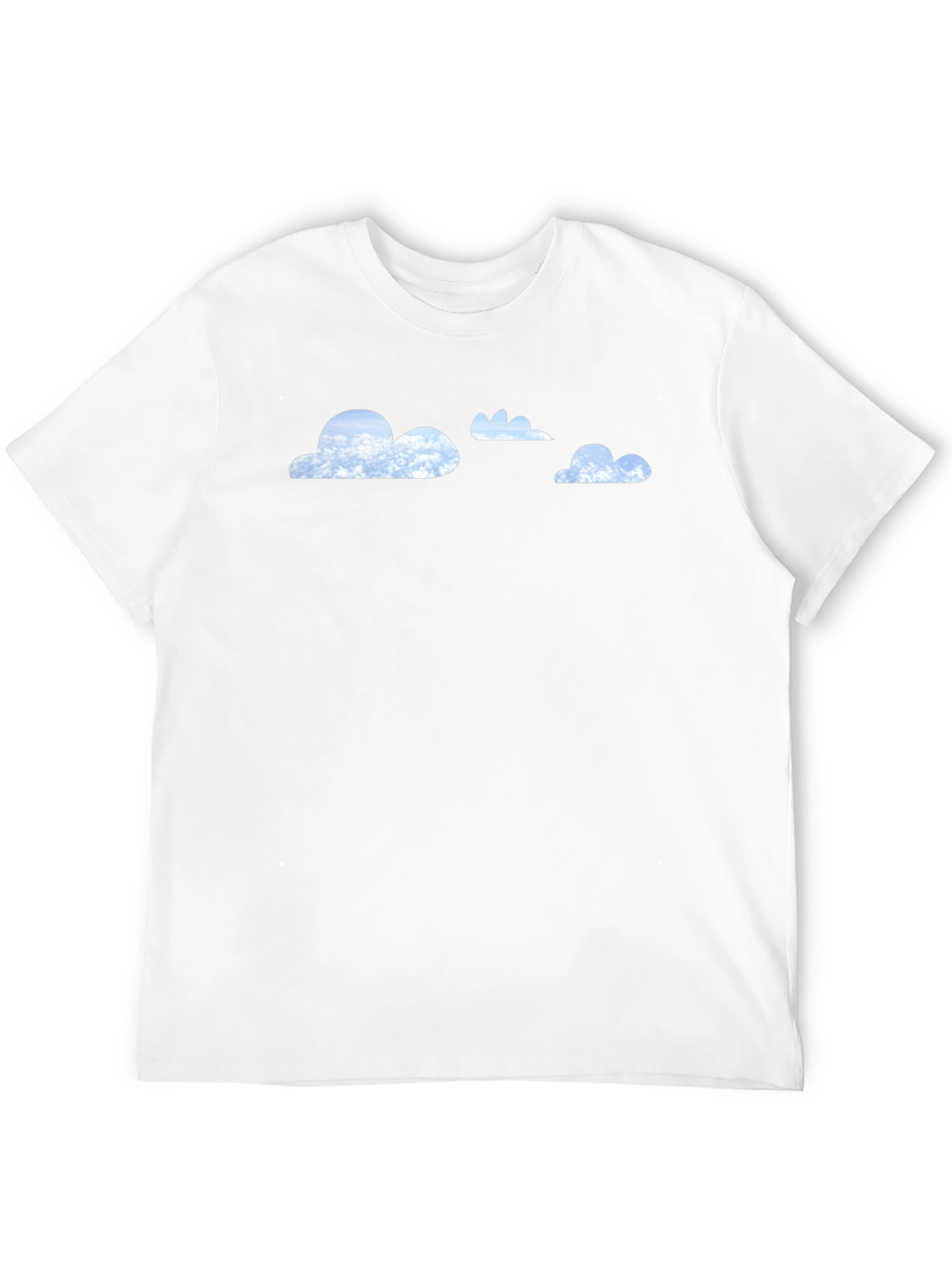 Cloud Print Black T-Shirt