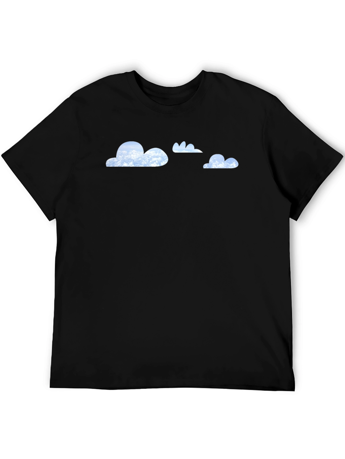 Cloud Print Black T-Shirt