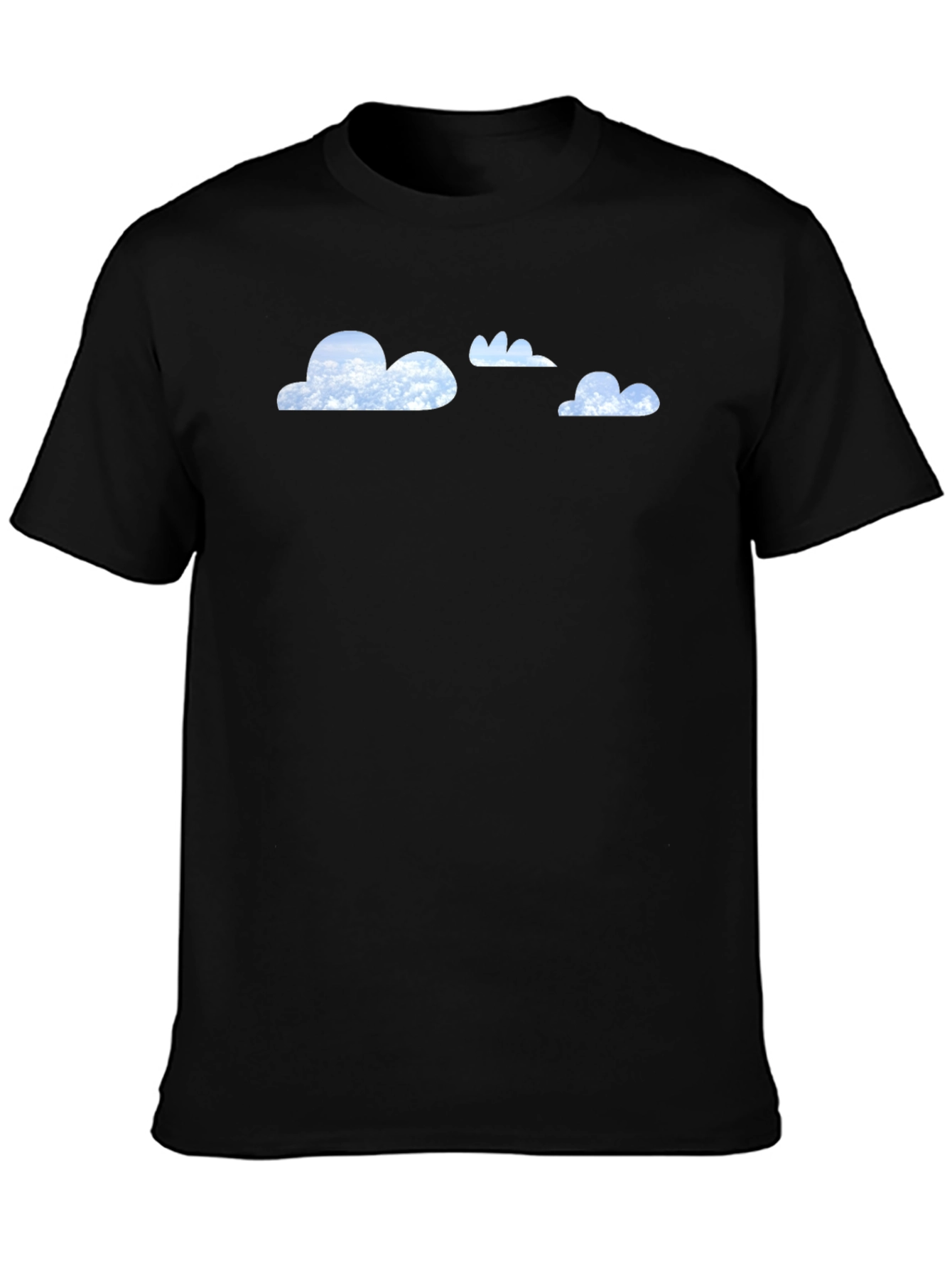 Cloud Print Black T-Shirt