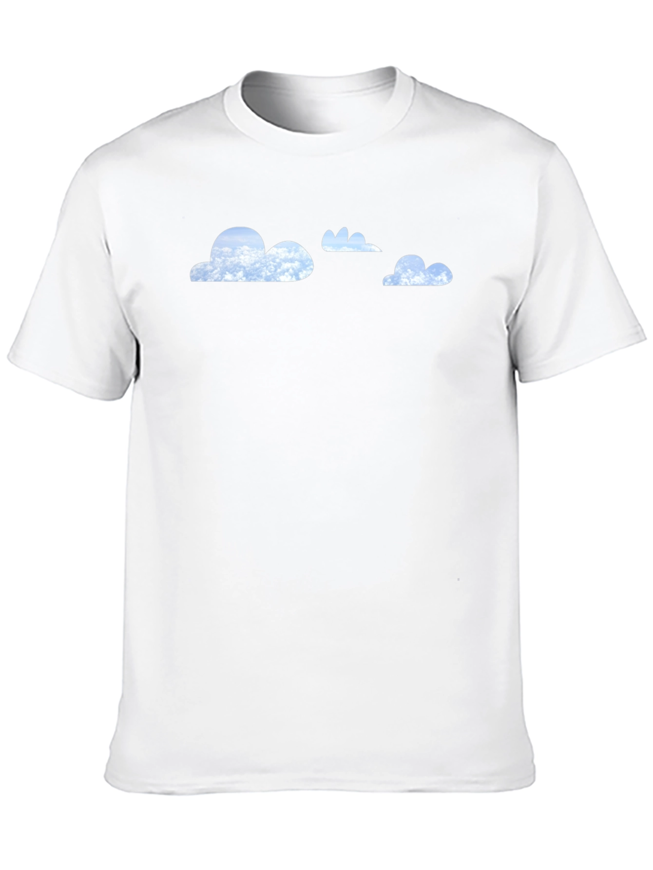 Cloud Print Black T-Shirt